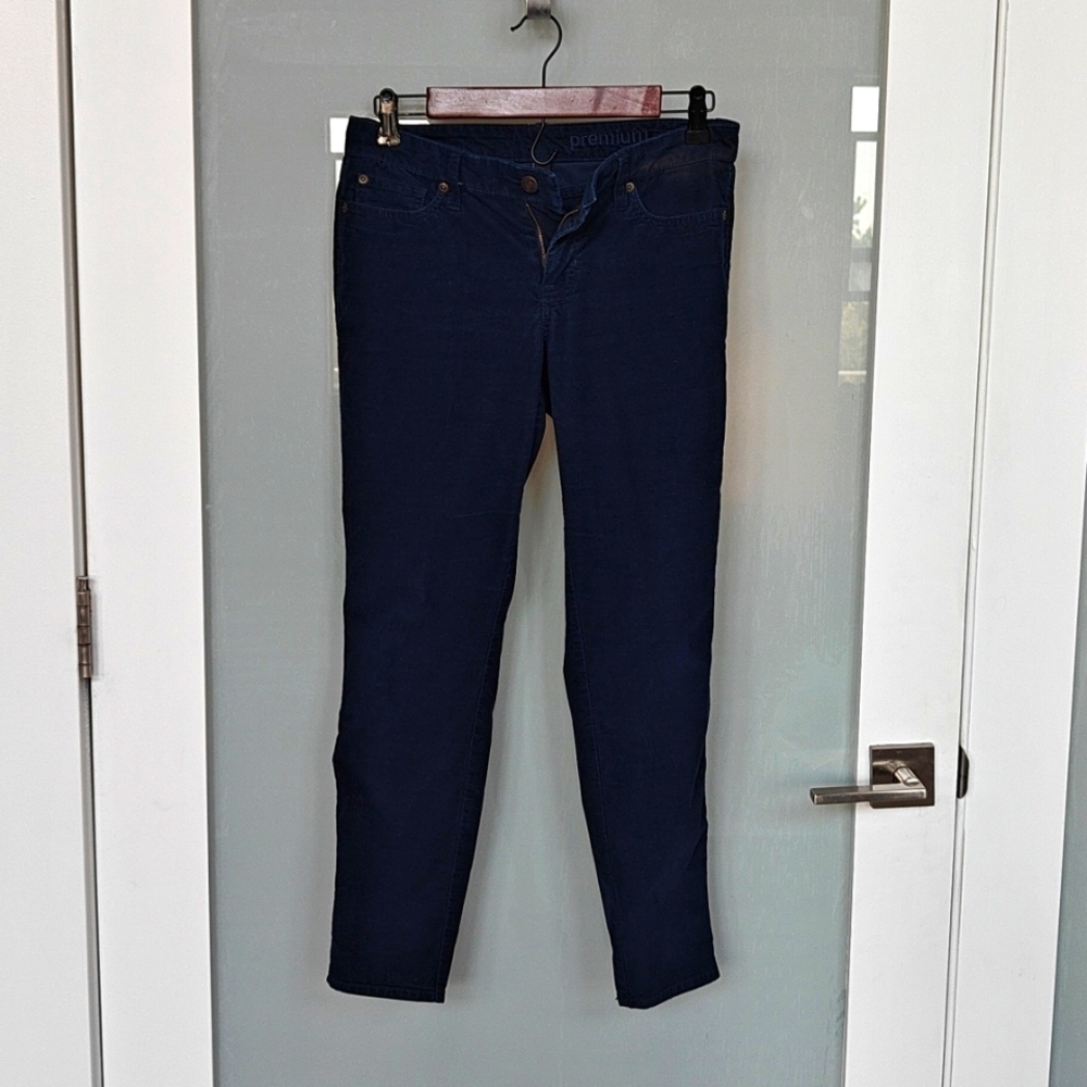 Gap Outlet Corduroy Navy Blue Skinny size 2